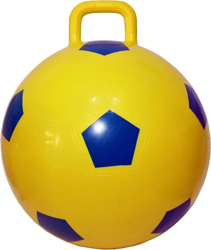 Vista 7 de Pelota saltarina AppleRound Space Hopper con bomba en estilo fútbol, 15 pulgadas / 38 cm de diámetro para edades de 3 a 6 años, rebote de canguro