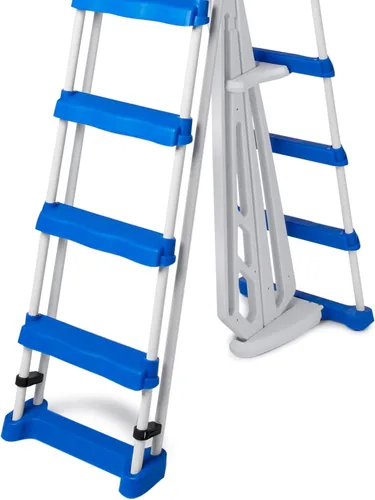 Vista 9 de Swimline 87950/87952L Escalera de entrada para piscina de tierra, 52 pulgadas, multicolor