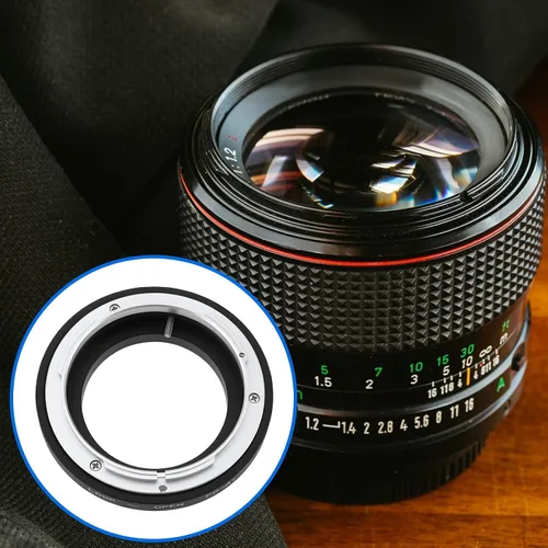 Vista 4 de Anillo adaptador FD-AI para cámara compatible con lente Canon FD a compatible con adaptador de montaje Nikon AI