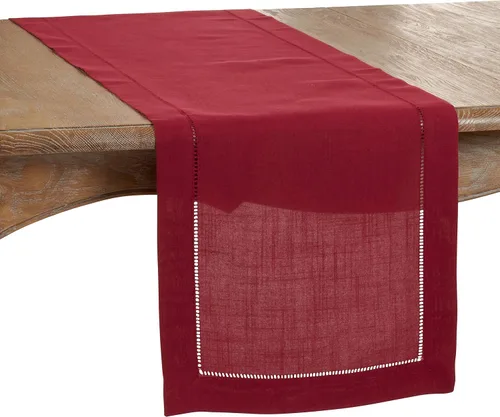 Vista 25 de SARO LIFESTYLE Servilleta de cóctel con borde cosido (juego de 12), negro, 6"x6