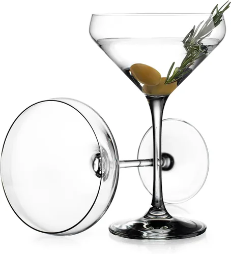 Vista 4 de Juego de 4 Copas de Martini de Glaver's, Copas de Cóctel de 10.5 Onzas con Pie de Margarita, para Bar, Martinis, Cosmopolitan, Gimlet, Envase