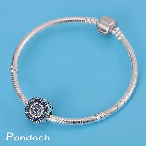 Vista 2 de Pandach Dijes de plata de ley 925 para pulseras y collares, colgantes de mariposa y auriculares, dijes de trébol, joyería de regalo para mujeres