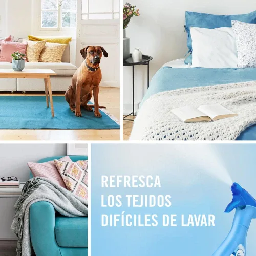 Vista 4 de Febreze Refrescante de tela que elimina olores, Linen & Sky, 27 onzas líquidas
