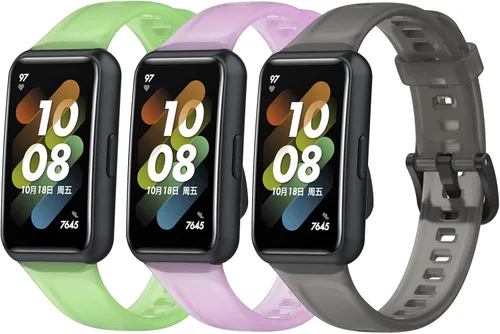 Vista 10 de Correa de reloj compatible con Huawei Band 7, pulsera de repuesto para Huawei Band 7