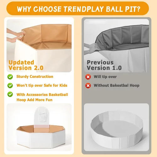 Vista 4 de Pelotas plegables para niños y mascotas, versátil piscina para niños y gatos, perfecto para niñas y niños, para interiores y exteriores, fácil