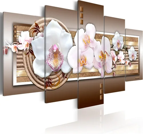Vista 59 de Lienzo decorativo con impresión artística de diseño de orquídea de Artgeist Orquídea #01