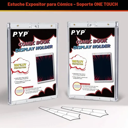 Vista 6 de Estuches magnéticos de 2 quilates para cómics – Soportes transparentes para cómics de un solo toque, protectores de losas de cómics de protección