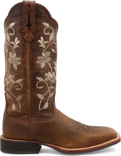 Vista 4 de Twisted X Ruff Stock de 13 pulgadas para mujer, punta cuadrada ancha