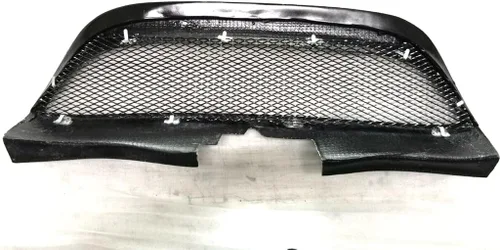 Vista 4 de Nueva parrilla delantera de fibra de carbono compatible con Hyundai Genesis Coupe 2009-2012 (estilo A)