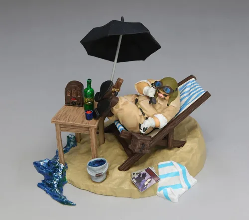 Vista 6 de Fine Mold Studio Ghibli Vignette Collection No.1 Red Pig Polco of Hide Non-Scale Plastic Model GV1 Moldeado