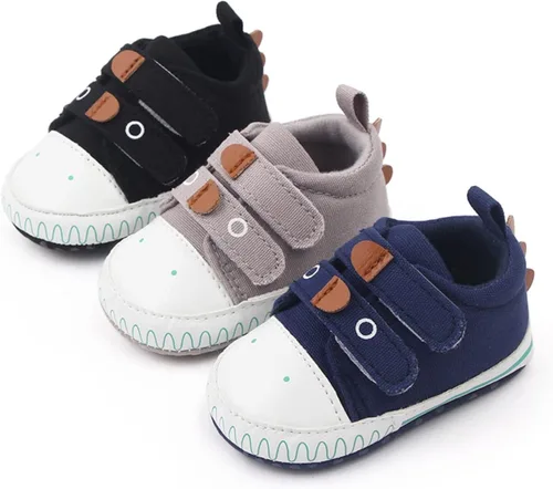 Vista 3 de Baby Sneakers Shoes Soft Sole Hook Loop Fashion Casual Shoes Princess Shoes Toddler Shoes Toddler Booties