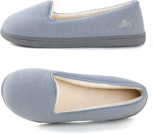 Vista 31 de Wishcotton Pantuflas ligeras de espuma viscoelástica para mujer, cómodas y antideslizantes, para interiores y exteriores
