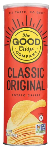 Vista 21 de The Good Crisp Company, Cheddar blanco envejecido, papas fritas sin gluten (recipientes de 5.6 onzas, paquete de 8), sin OMG, apto para alérgenos