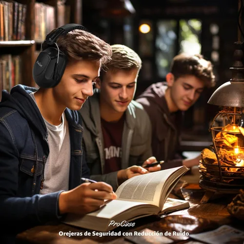 Vista 6 de ProCase NRR 28dB Noise Reduction Ear Muffs, Foldable Adjustable Noise Cancelling Headphones