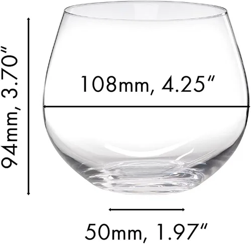 Vista 4 de Riedel O Vaso de vino Oaked Chardonnay, juego de 2