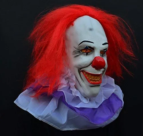 Vista 3 de Acid Tactical Máscara de miedo para Halloween de payaso malvado máscara de látexClásica, payaso de IT