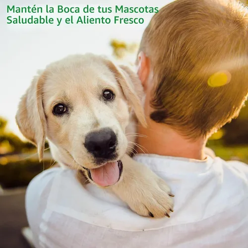 Vista 7 de Paquete de 2 cepillos de dientes para perro, cerdas envolventes de 135º para facilitar la limpieza de los dientes, cepillo de dientes para el Azul
