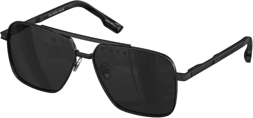 Vista 9 de LUENX Polarized Aviator Sunglasses for Men, Trendy Retro Oversized Rectangular Frame UV400 Protection