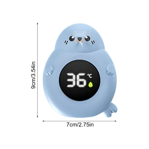 Vista 7 de Monitor de temperatura de baño para bebé, sensor de bañera, medidor impermeable Termómetro digital de piscina, pantalla flotante linda para bañera
