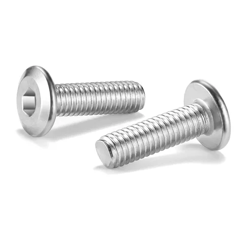 Vista 12 de 20 tornillos hexagonales de cabeza plana M5 x 0.236 in, acero inoxidable 304 18-8, rosca completa (con llave hexagonal)