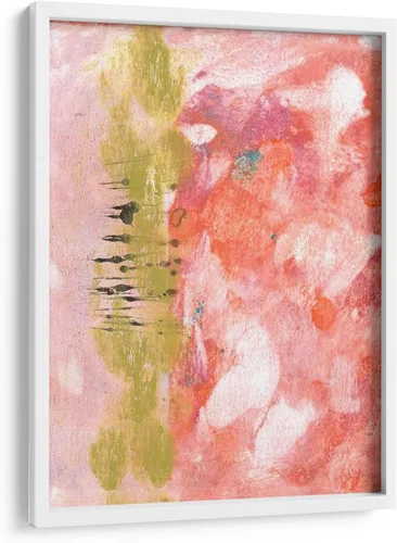 Vista 5 de Canvas Lab Rosy Composition II by Naomi McCavitt 11 x 15 in Fine Art Framed Print, Frame Color: Black, With Mat