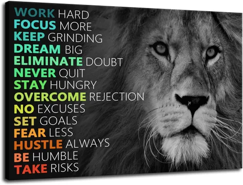 Vista 30 de Arte Motivacional para Pared Core Values Póster Inspiracional Impresiones Inspiradoras en Lienzo Obras de Arte para Oficina Sala de Estar Decoración