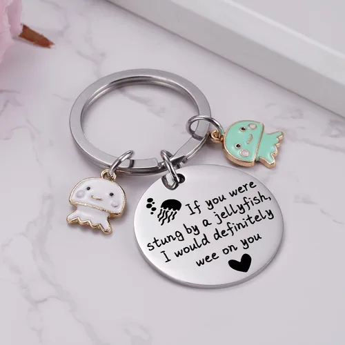 Vista 3 de Ukodnus Llavero de amistad para mujeres y mujeres, regalos para hermanas de hermana, mejor amiga, medusa para adolescentes y niñas
