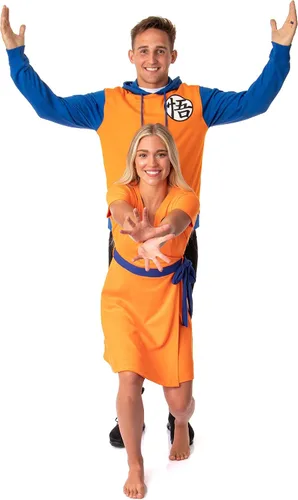Vista 5 de Bioworld Dragon Ball Z - Disfraz de cosplay con símbolo Kanji para mujer