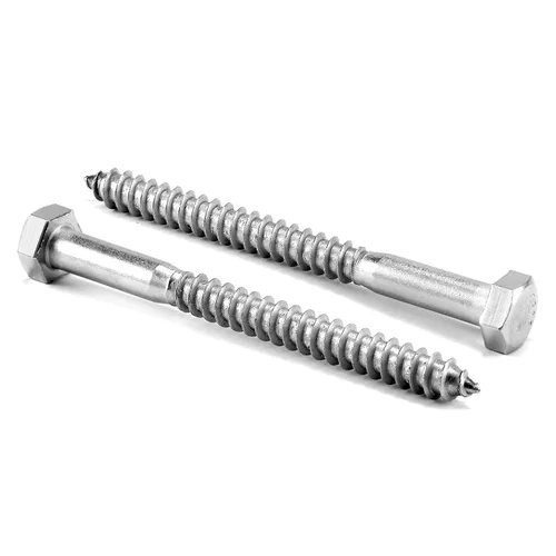 Vista 11 de Tornillos de cabeza hexagonal de 1/2" x 2" con rosca parcial, 10 piezas de acero inoxidable 304 18-8, tornillos hexagonales para madera de SG TZH