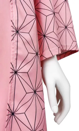 Vista 6 de Batas de anime de Tanjiro - Disfraz de cosplay Zenitsu Kimono