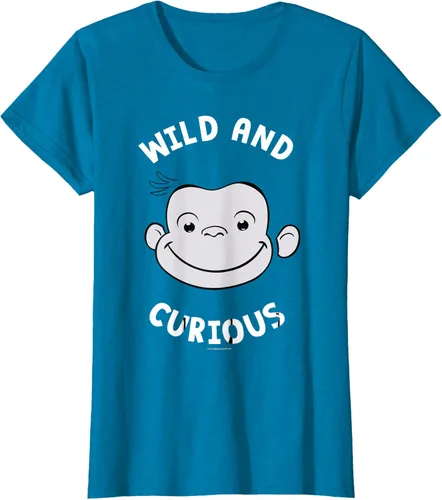 Vista 89 de Curious George Camiseta Big Face Wild and Curious Negro