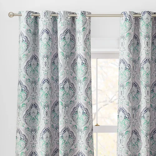Vista 24 de KGORGE Cortinas opacas para sala de estar, aislamiento térmico, cortinas insonorizadas y cortinas estilo rústico estilo bohemio para cocina