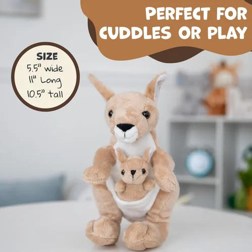 Vista 5 de Wishpets Animal de peluche - Juguete de peluche suave para niños - 10.5" canguro