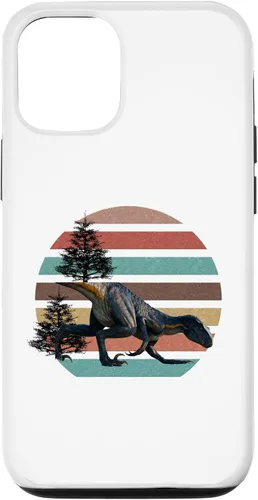 Vista 11 de Funda para iPhone 12 Mini Giganotosaurus Retro T Rex dinosaurio prehistórico para el día del padre