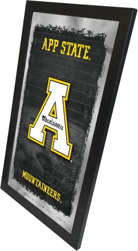 Vista 2 de Espejo de fútbol Appalachian State de 15" x 26" por Holland Bar Stool Company Appalachian State University