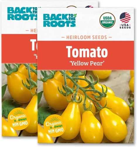 Vista 13 de Back to The Roots Paquete de semillas 100% orgánicas - Tomate 'Big Rainbow' 100mg Paquete de Semillas de 2ct - Tomate 'San Marzano