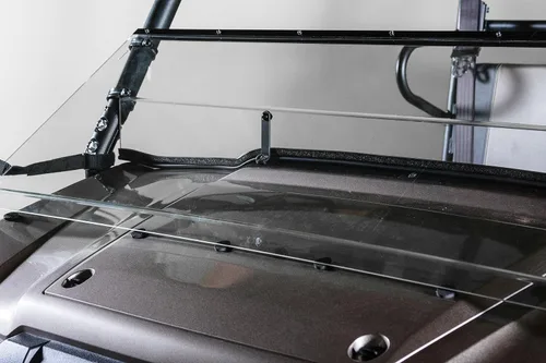 Vista 5 de Parabrisas UTV inclinable compatible con modelos Kawasaki Mule Pro FX/DX Series 2015+ - Resistente a los arañazos de 1/4 pulgadas
