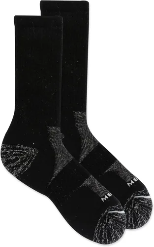 Vista 2 de Merrell unisex-adult Premium Wool Work Crew Socks Arch Support and Breathable Mesh