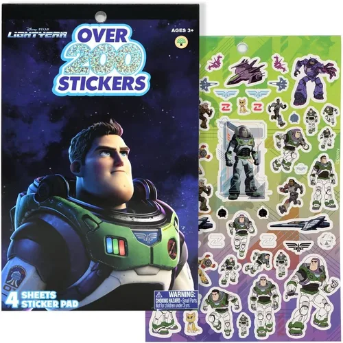 Vista 4 de BUDDY N BUDDIES Buzz Lightyear - Mini mochila de 11 pulgadas con parte delantera lisa con Buzz Lightyear 4 hojas de papel de aluminio, más de 200