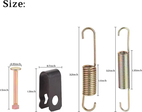 Vista 5 de 10L0L Kit de muelles de zapatas de freno para Club Car DS Precedent Golf Carts 1980-UP, reemplazar OEM # 1018163-01 1011466