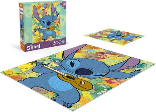 Vista 4 de Ceaco - Disney Stitch Galaxy Grunge - Rompecabezas de 300 piezas grandes