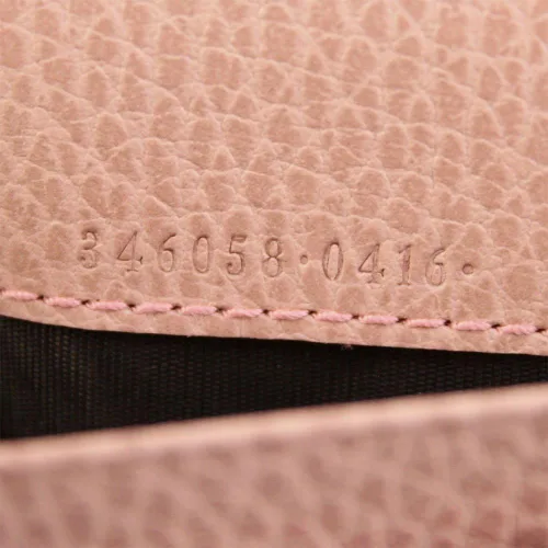 Vista 6 de Gucci GG 346058 KY9LG 8609 - Cartera larga de piel rosa