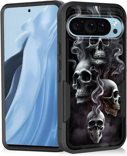 Vista 18 de Funda para Pixel 11 Pro XL, resistente de doble capa híbrida de policarbonato duro de goma suave a prueba de golpes para Google Pixel 11 Pro XL 6.8
