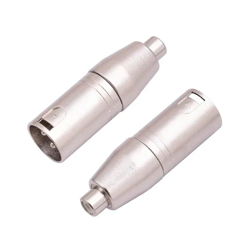 Vista 17 de Paquete de 2 adaptadores TRS a XLR de 1/4, adaptador equilibrado de 1/4 de pulgada macho a XLR macho para mezclador, micrófono
