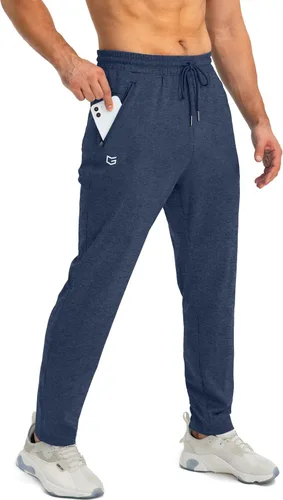 Vista 10 de G Gradual - Pantalones deportivos para hombre con bolsillos con cremallera, joggers cónicos para hombres, pantalones atléticos para entrenamiento
