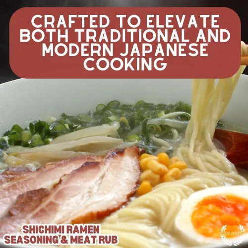 Vista 6 de Shichimi Ramen condimento y carne frotado – Mezcla de especias gourmet – Todo natural – Sin OMG – Hecho en Estados Unidos – Hecho a mano – Pequeño