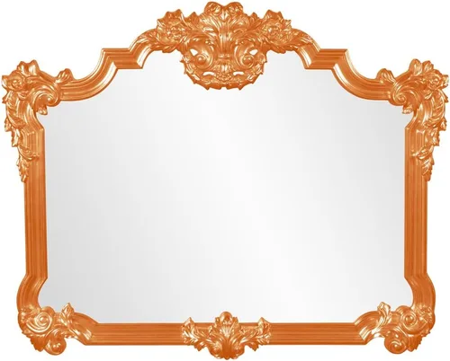 Vista 21 de Howard Elliott - Espejo decorativo rojo Talida antiguo para pared, gran punto focal rectangular, para dormitorio, sala de estar y tocador, espejo
