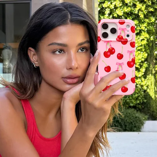 Vista 520 de VELVET CAVIAR Funda para iPhone 15, compatible con MagSafe, probada contra caídas de 10 pies, fundas protectoras de diseño, leopardo color rosa