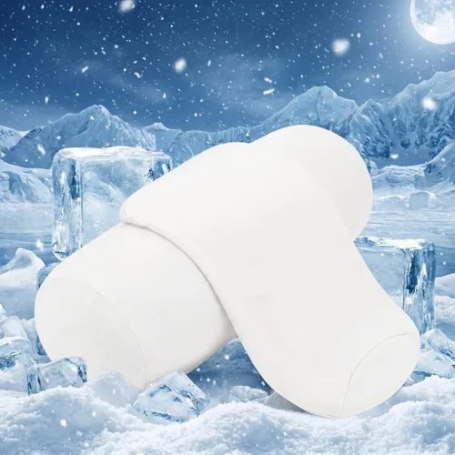 Vista 10 de Newwiee - 2 fundas de almohada para el cuello, 16 x 6 pulgadas, felpa corta, color azul