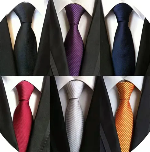 Vista 100 de WeiShang Lote de 6 corbatas clásicas de seda para hombre, corbatas tejidas jacquard